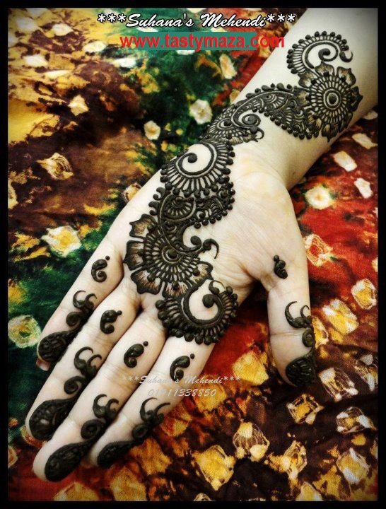 Latest August 2012 Mehndi Designs Collection - original recovered illustration
