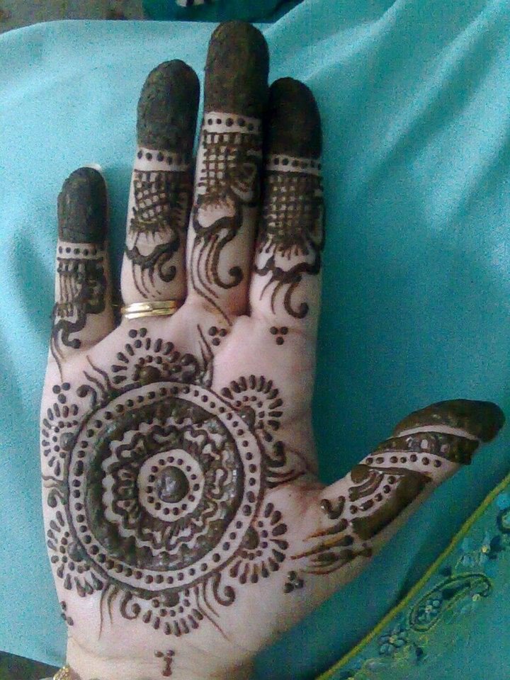 Latest August 2012 Mehndi Designs Collection - original recovered illustration