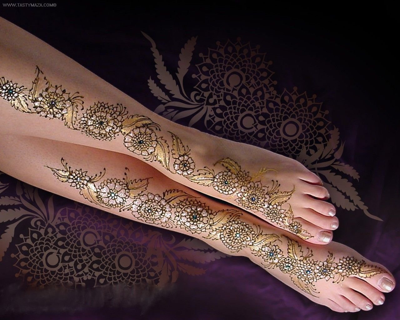 Brand New Foot Mehndi Design Collection 2013 Part-1 - original recovered illustration